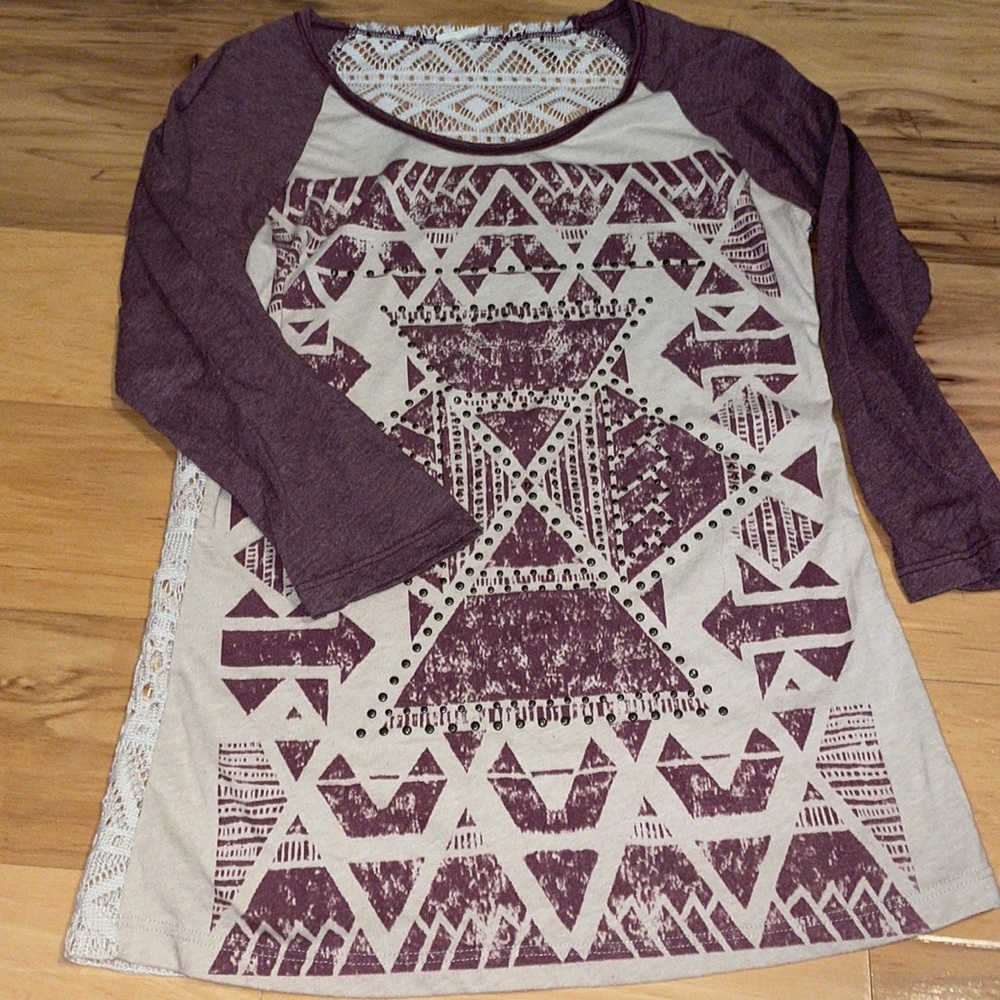 Western lace top from buckle